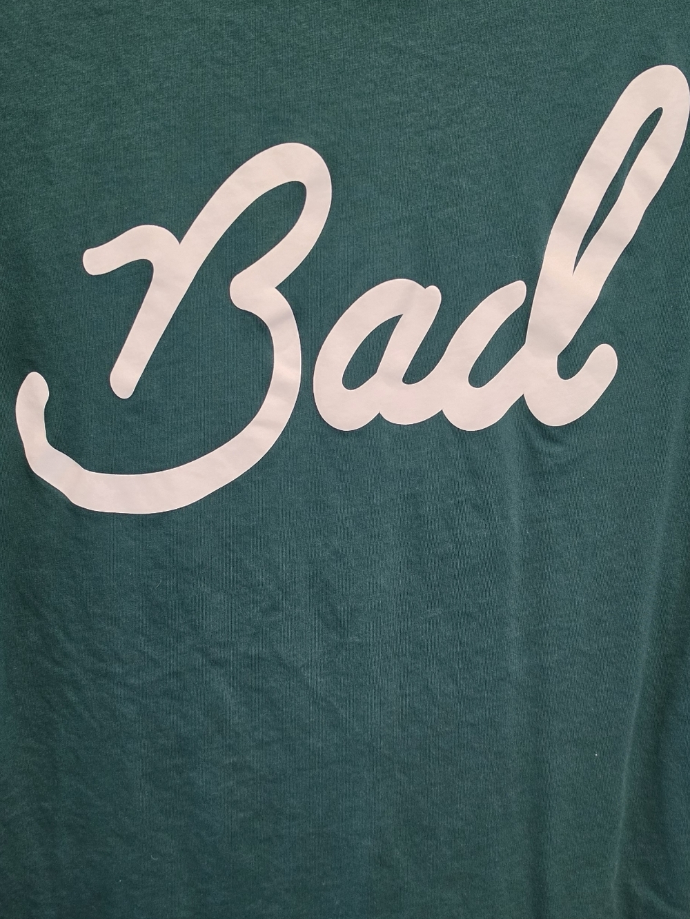 Bad Birdie Deep Teal Short Sleeve Tee with White Bird Logo - Picture 7 of 7